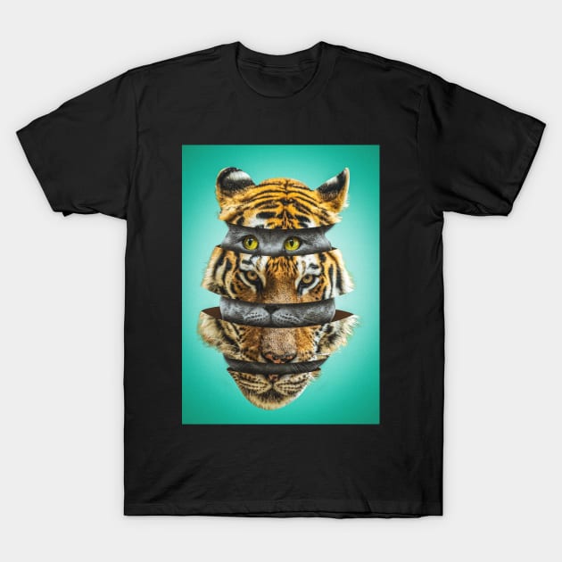 Masquerade Tiger T-Shirt by argobel13